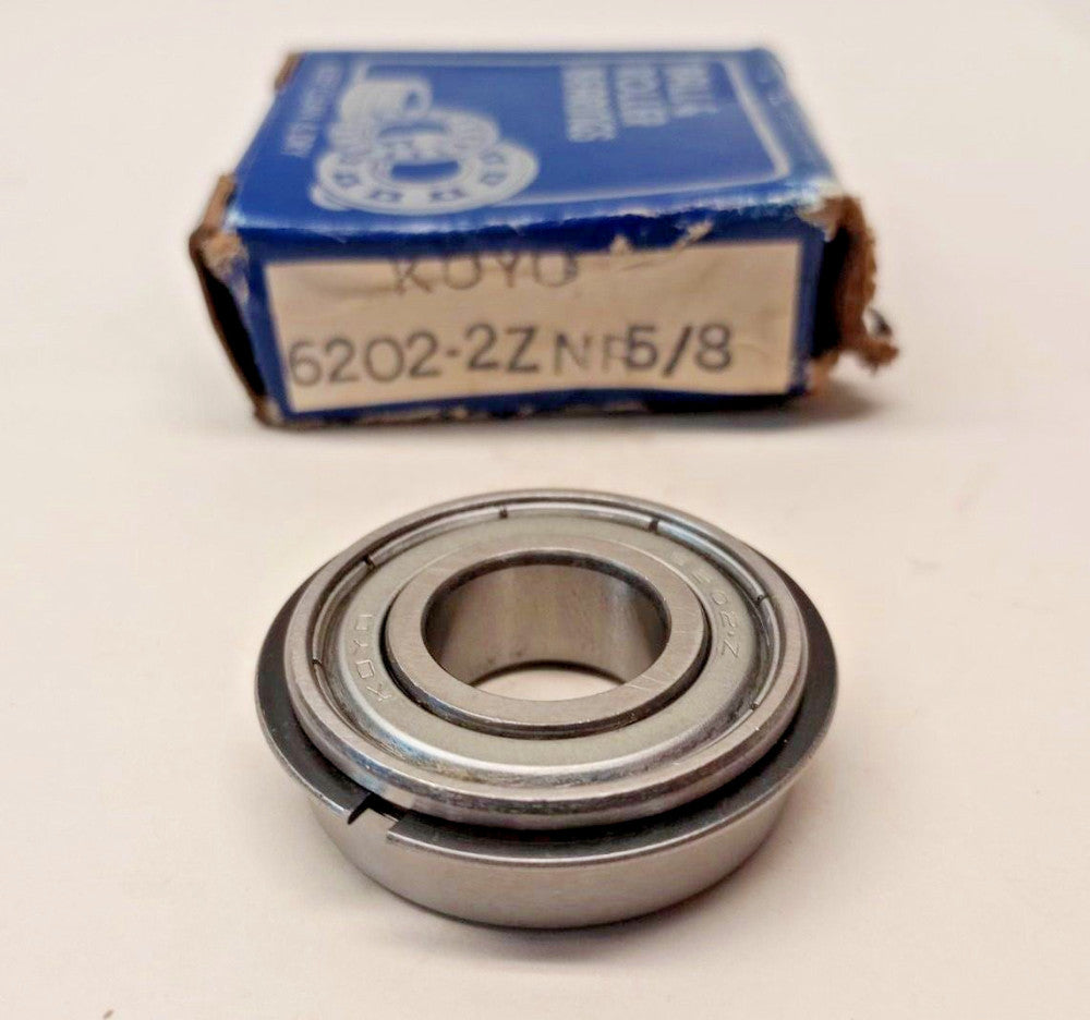 Koyo 6202-2Z-NR-5/8 Ball Bearing Double-Shielded 0.625 in ID x 35mm OD x 11mm W
