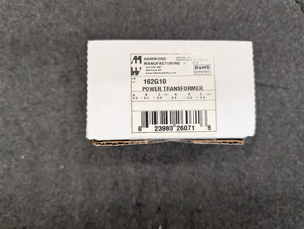 New, Hammond, 162G10, PWR XFMR LAMINATED 12VA TH