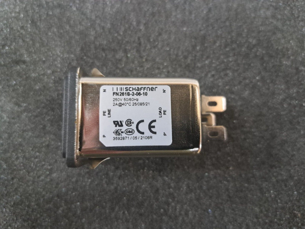 New, Schaffner, FN261S-2-06-10, PWR ENT MOD RCPT IEC320-C14 PNL
