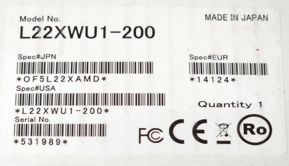 OPTICON L22XWU1 200 Bar Code Scanner JPN OF5L22XAMD 2D CMOS Imager