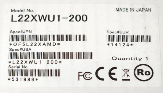 OPTICON L22XWU1 200 Bar Code Scanner JPN OF5L22XAMD 2D CMOS Imager
