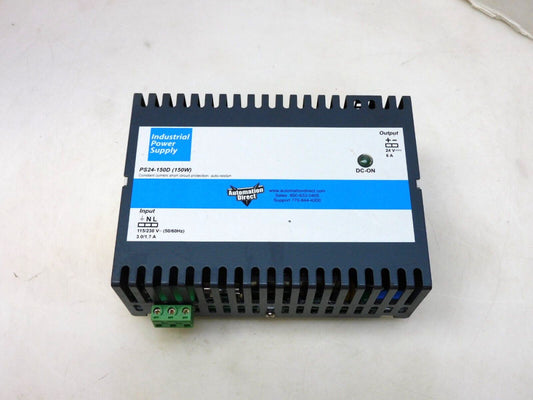 AUTOMATION DIRECT PS24-150D POWER SUPPLY 115/230V 50/60HZ 3.0/1.7A 150W 24V 6A