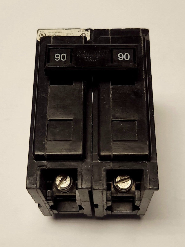 EATON CUTLER HAMMER QBHW2090 2 Pole 90 AMP Type BA Circuit Breaker
