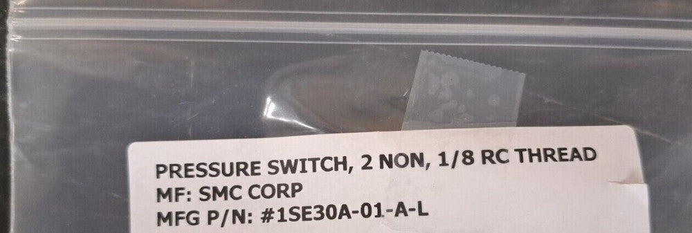 Used, SMC, 1SE30A-01-A-L, PRESSURE SWITCH 2 NON 1/8 RC THREAD