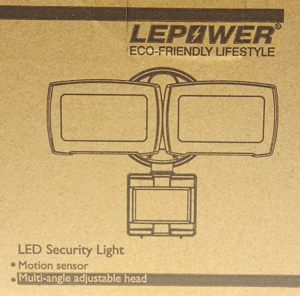LEPOWER YY01A BR Motion Activated Light 120 VAC 28 Watt LED