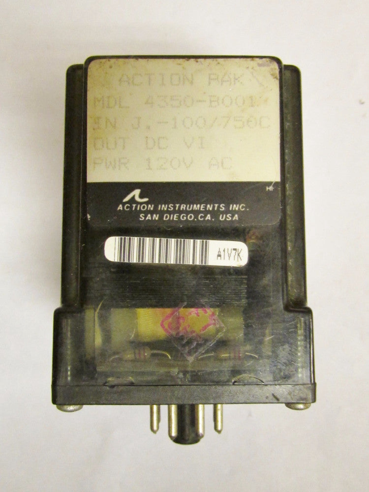 ACTION PAK MDL 4350 B001 Temperature Control Relay 100-750 C