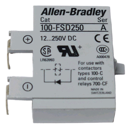 ALLEN BRADLEY 100 FSD250 Surge Suppressor Diode 12-250 VDC