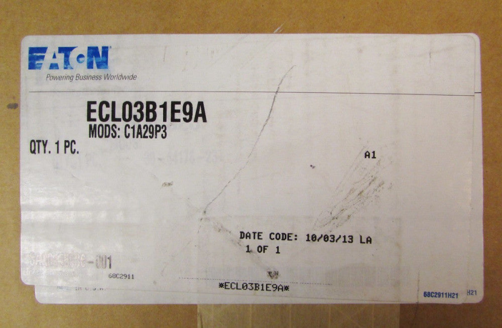 EATON CUTLER HAMMER Lighting Contactor Nema 1 Enclosure 208V 9P 20A ECL03B1E9A