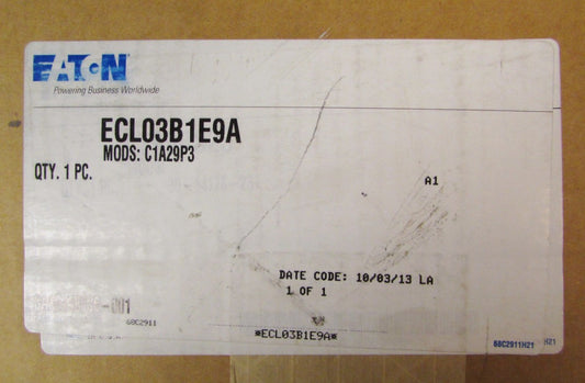 EATON CUTLER HAMMER Lighting Contactor Nema 1 Enclosure 208V 9P 20A ECL03B1E9A