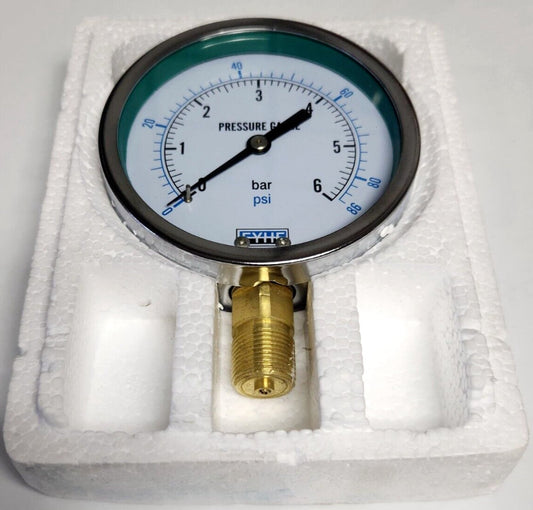 FYHF EYHE 0-98 PSI 0-6 BAR Pressure Gauge