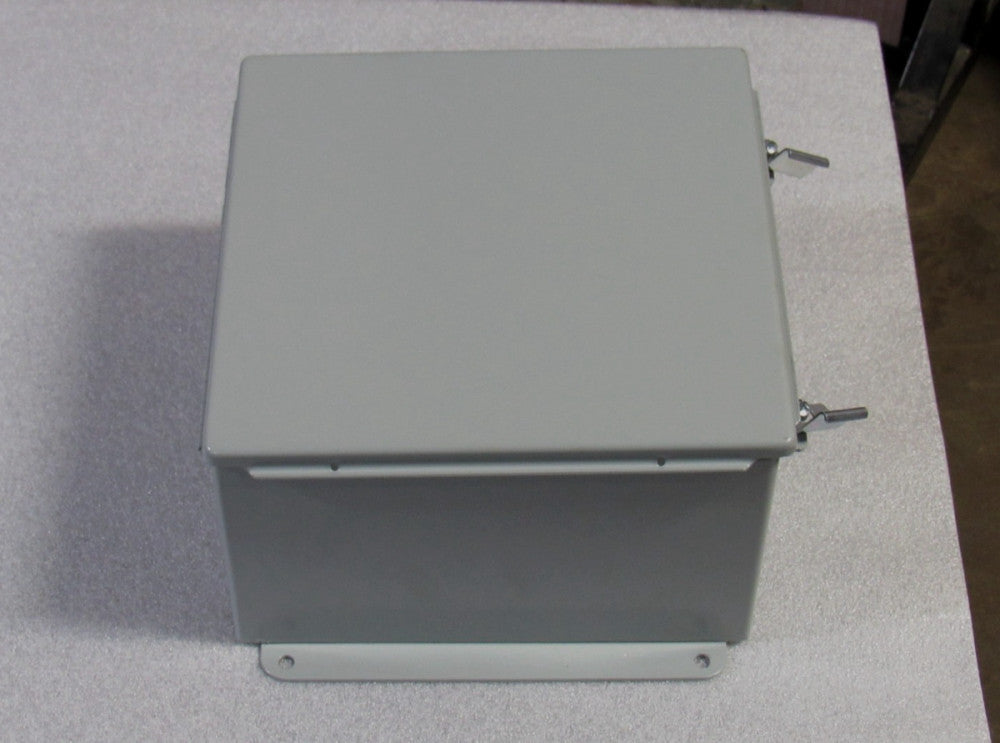 Hoffman Hinged Electrical Enclosure A10106CH 10X10X6 W/ Backplate New