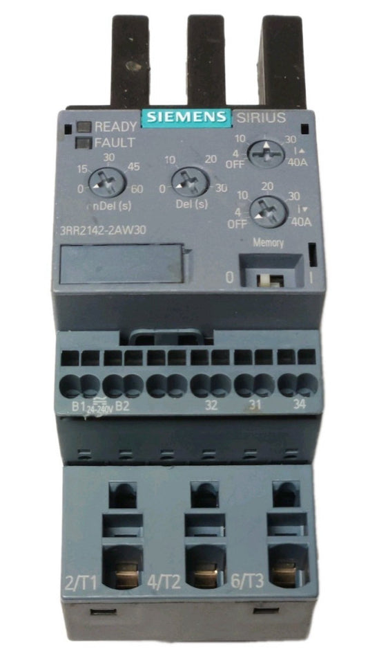SIEMENS SIRIUS 3RR2142 2AW30 Fault Current Sensing Electronic Overload Relay 4-4