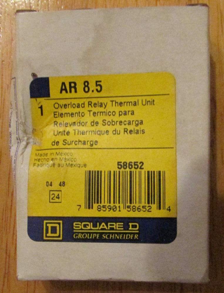 SQUARE D AR 8 5 Thermal Overload Relay Heater Element AR 8.5