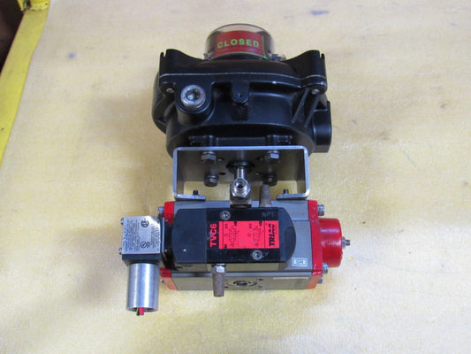 TRIAC ACTUATOR F88TX038TR1SBB W/ LIMIT SWITCH EX10A2SBKN - USED