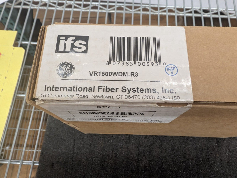 New, GE, VR1500WDM-R3, IFS Video Transmitter/Data Receiver Rack Mount 