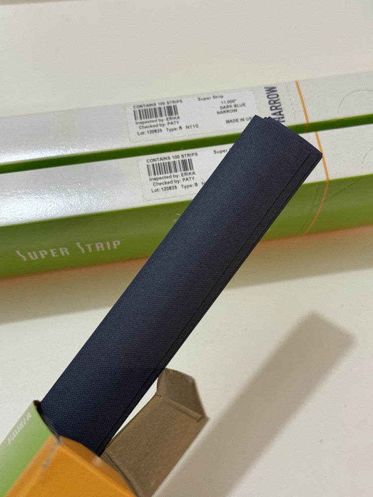 Lot of 3 - Powis Fastback 11" Dark Blue Narrow Super Strip N110 - 100 Per Box