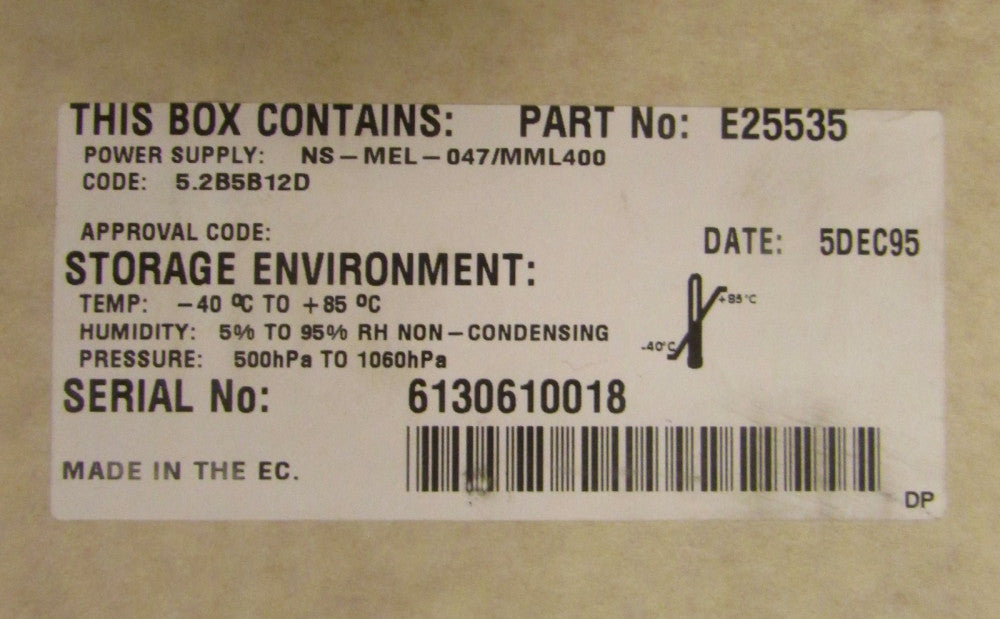 LAMBDA OMEGA 4B3NA2A 1436 SCS 1436M E25535 MML400 Power Supply 
