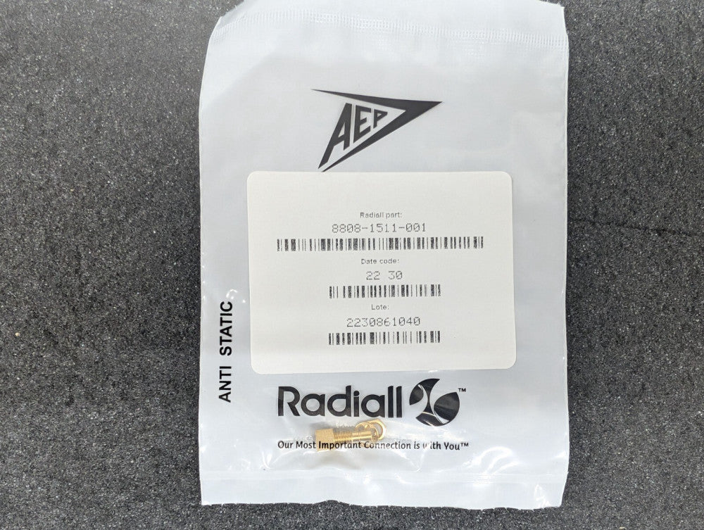New, Radiall, 8808-1511-001, 75 OHM / EDGE CARD JACK MALE GOLD