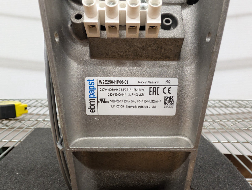 Used, EBM-Papst, W2E250-HP06-01, AXIAL FAN, 225X80MM, 997CFM, 70DBA