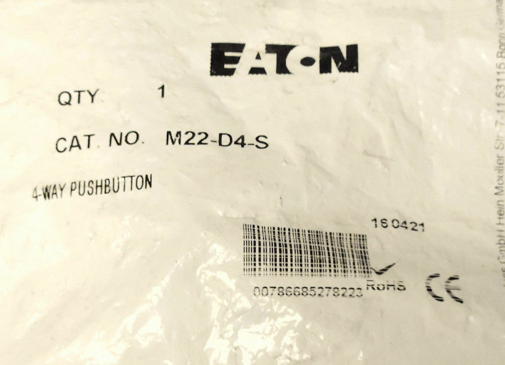 EATON M22 D4 S BLACK 4 Way Momentary Pushbutton Operator 22mm QUAD Control