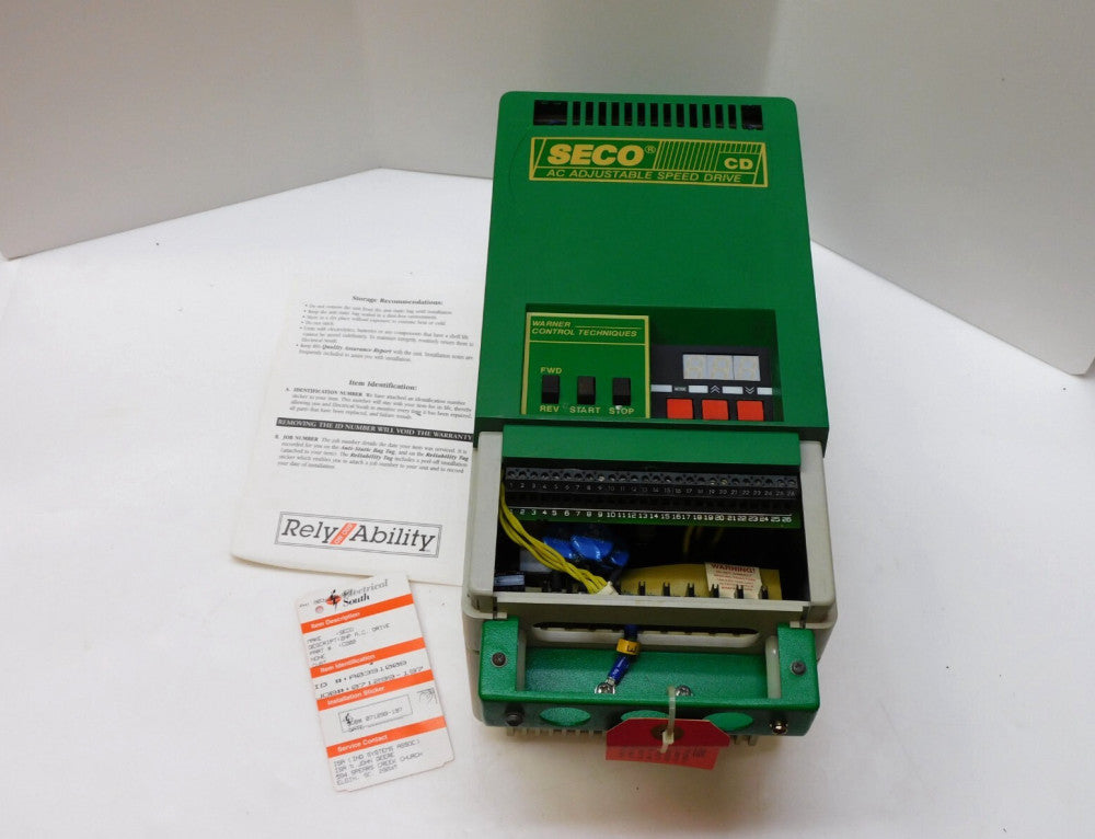 SECO CD02 VARIABLE FREQUENCY DRIVE 2HP DAMAGED COVER