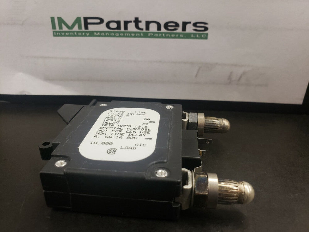 NEW, OPEN BOX, Airpax, LMLK1-1RLS4-32742-3, CKT BKR 10.0A 80VDC SERIES MID TRIP 