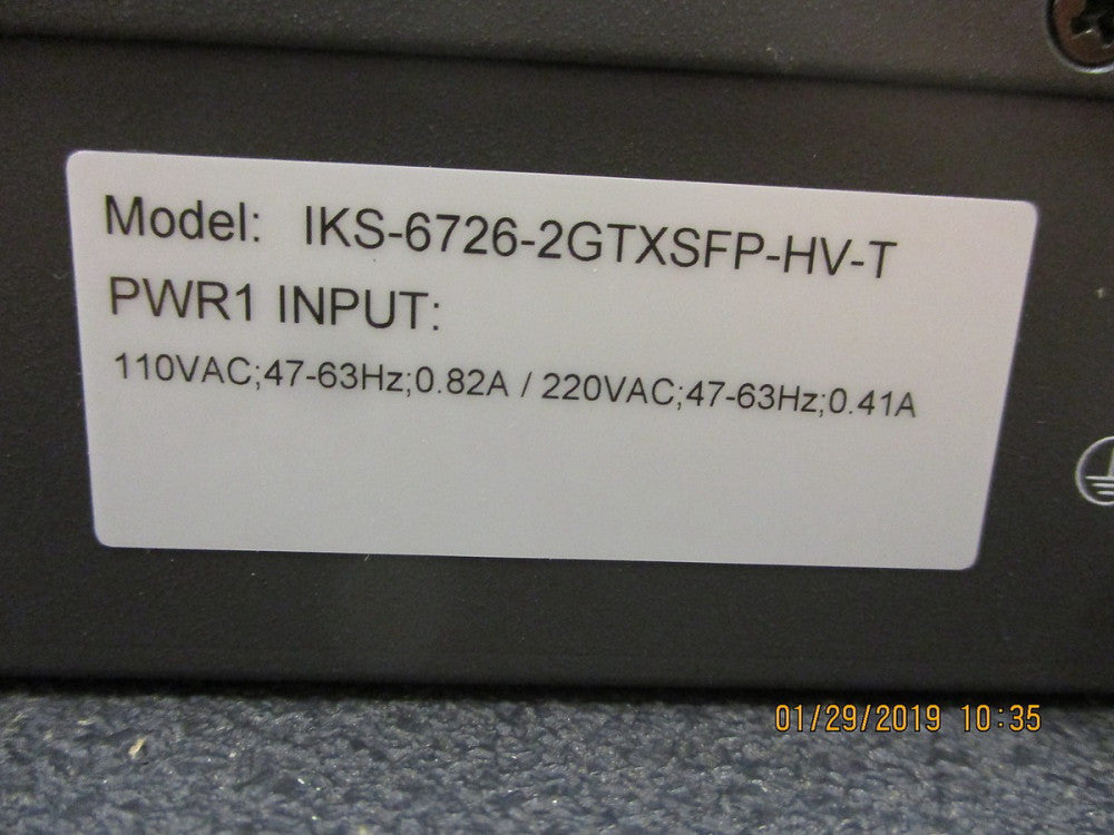 IKS-6726 Moxa 2 10/100/1000BaseT(X) or 100/1000BaseSFP combo ports BRAND NEW!