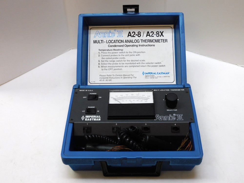 IMPERIAL EASTMAN ANNIE II A2-8 / A2-8X MULTI LOCATION ANALOG THERMOMETER
