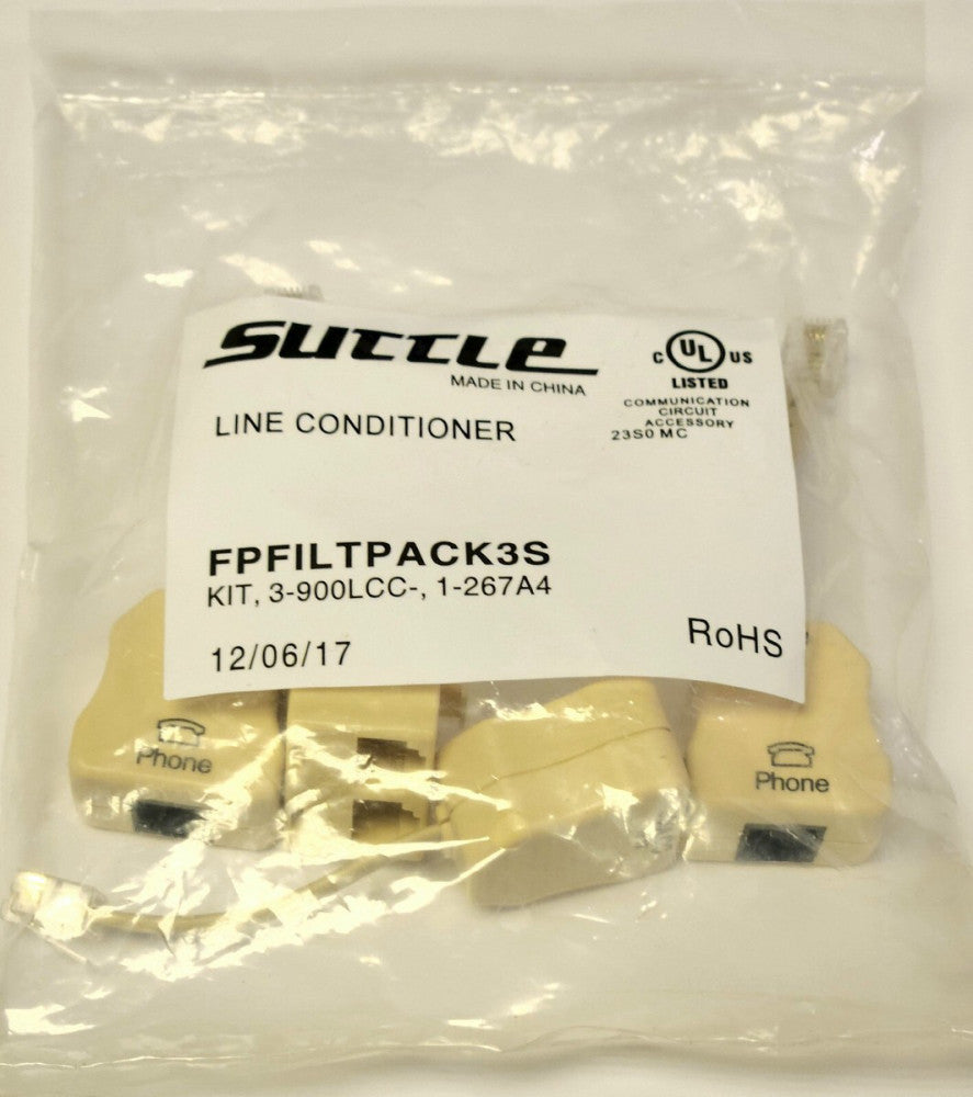 BAG OF 4 SUTTLE S FPFILTPACK3S KIT 3 900LCC 49/17 Line Conditioner 1-267A4 1 SE