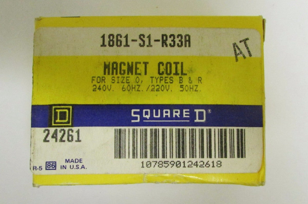 Square D 1861 S1 R33A 220 240 V Size 0 Coil 