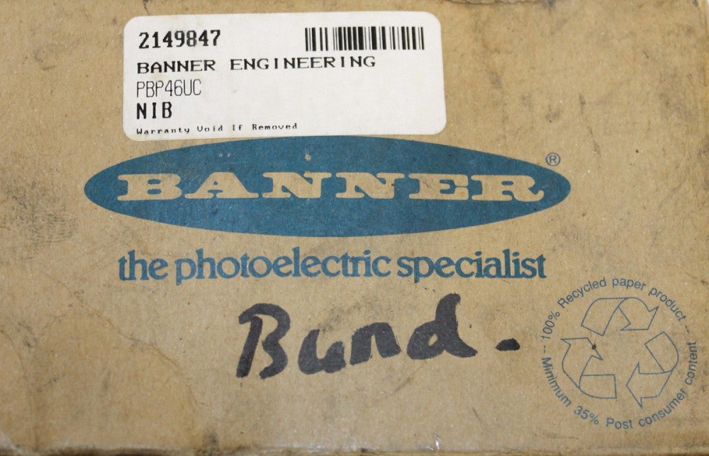 BANNER PBP46UC Fiber Optic Thermo Probe 26088
