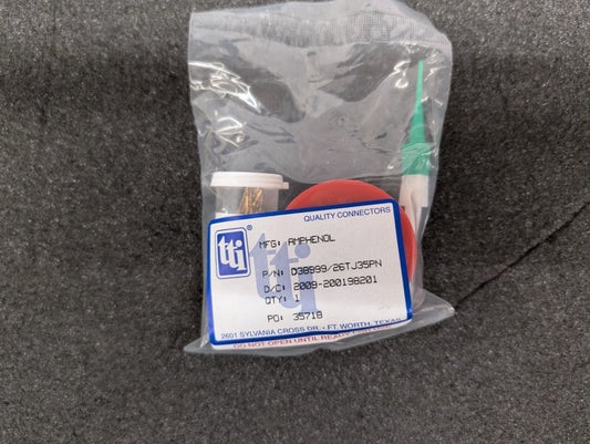 New, Amphenol, D38999/26TJ35PN, Circular MIL Spec Connector 128P Sz 25 Straight