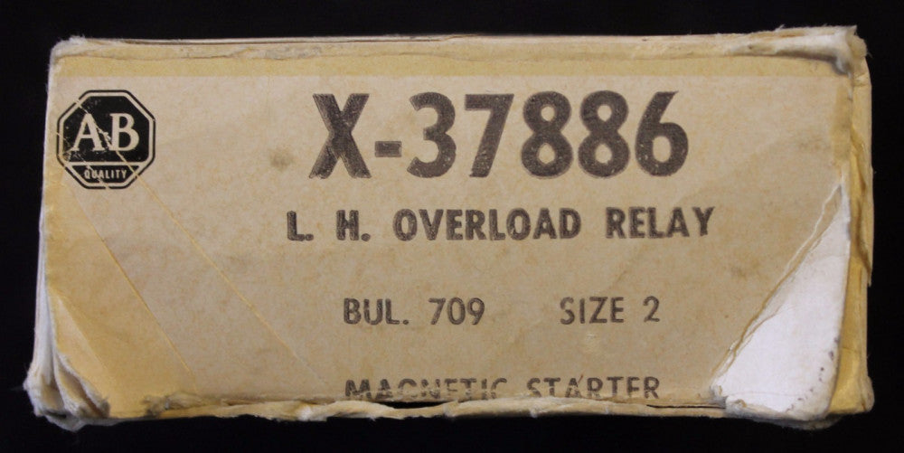 ALLEN BRADLEY X-37886 L.H. Size 2 Overload Relay X 37886