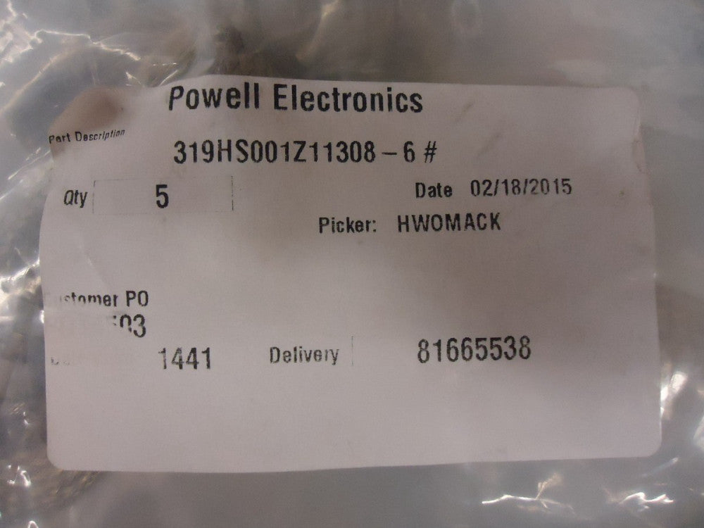 319HS001Z11308-6 GLENAIR SHRINK BOOT ADAPTERS STAINLESS STEEL BRAND NEW!