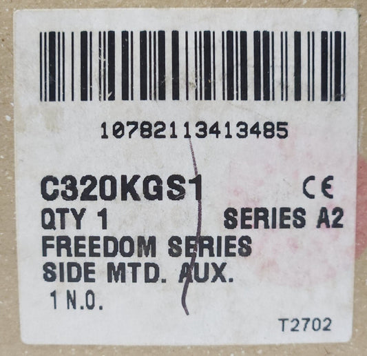 EATON CUTLER HAMMER C320KGS1 Side Mount Freedom Series Auxiliary Contact 1 NO