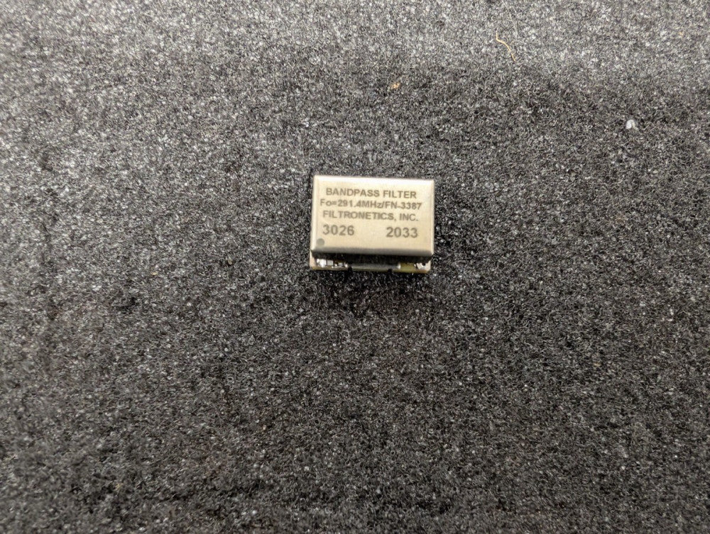 New, Filtronetics, FN-3387, BAND PASS FILTER 291.4MHZ LC BP SMD
