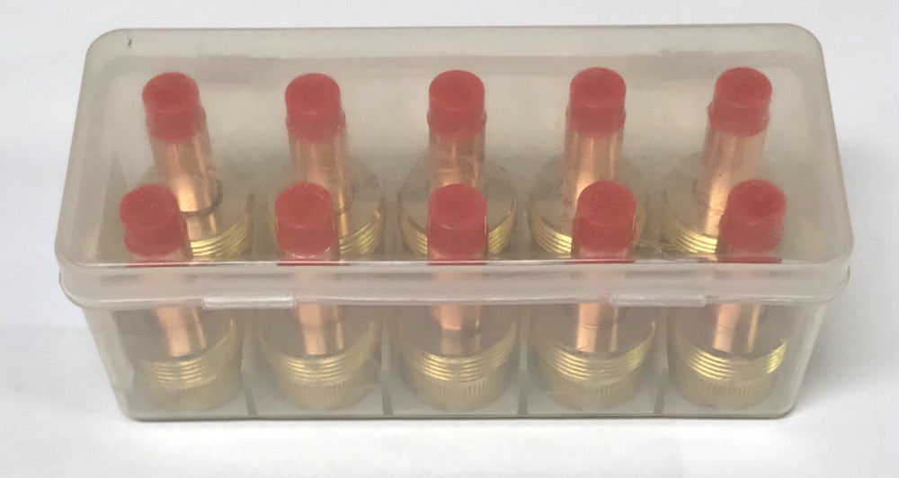 BOX OF (10) MILLER RADNOR PRAXAIR 995795 Large 3.2mm TIG Welding Torch GAS LENS