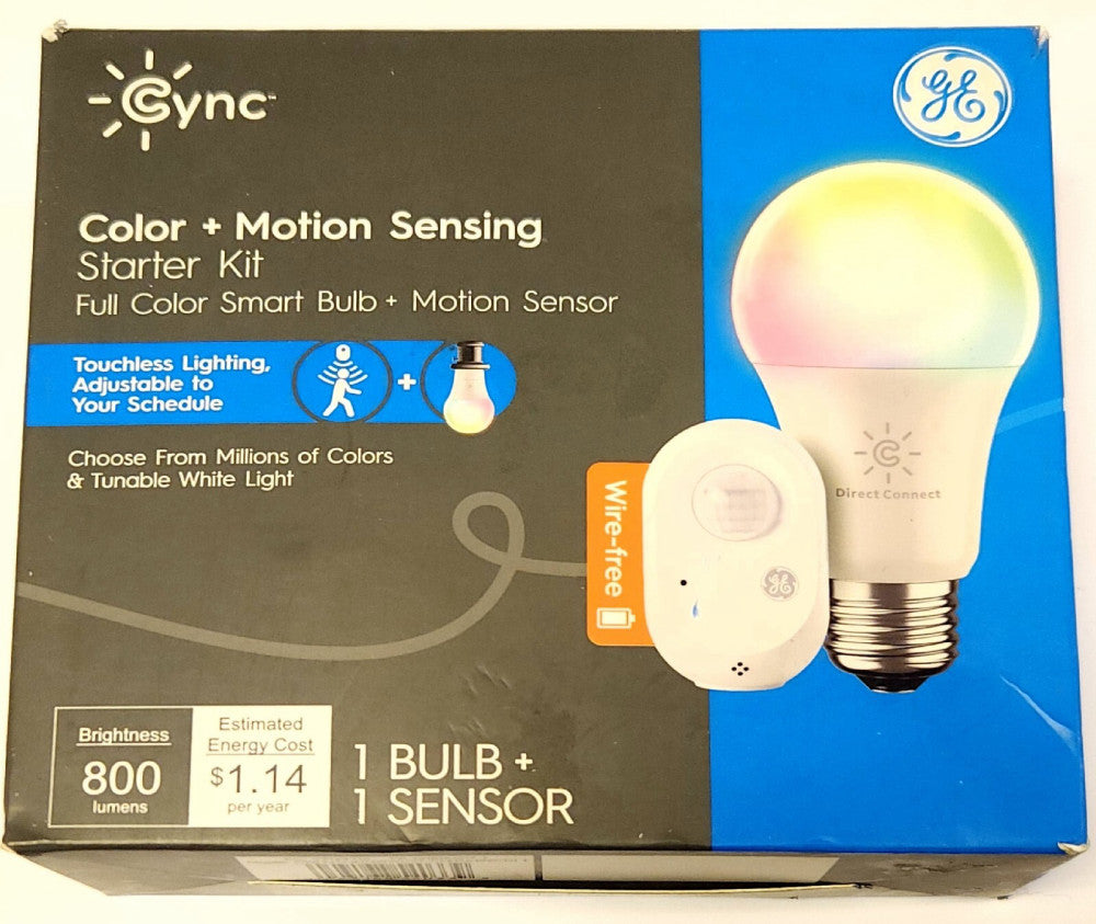 GENERAL ELECTRIC CWLMSONNWW1 ST CLEDA199CD-1 CYNC COLOR+MOTION SENSING STARTER