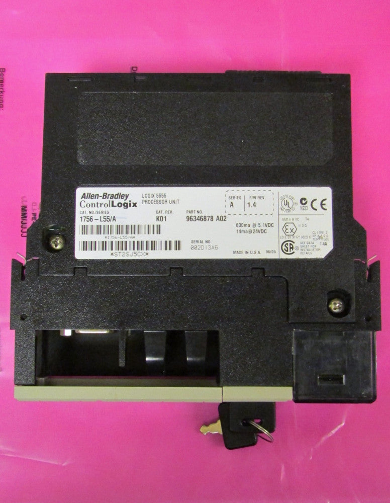 ALLEN BRADLEY 1756 L55 Series A Rev K01 Logix 5555 CPU Processor Unit