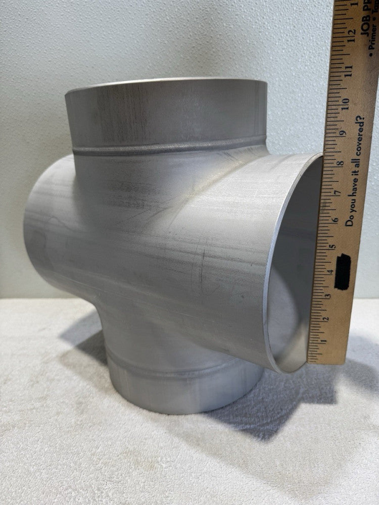 Felker 8” Cross Tee 316/316L Stainless Pipe Fitting