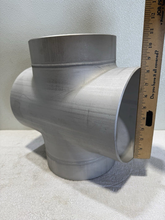 Felker 8” Cross Tee 316/316L Stainless Pipe Fitting