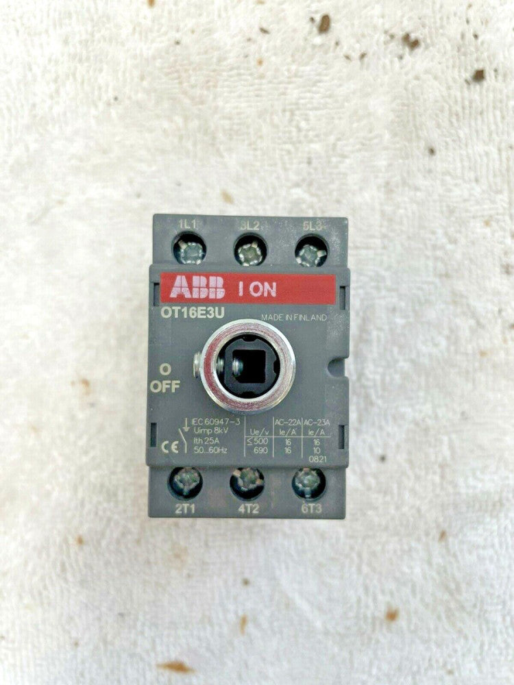 ABB OT16E3U Disconnect Switch 3-Pole 16-Amp 600-VAC
