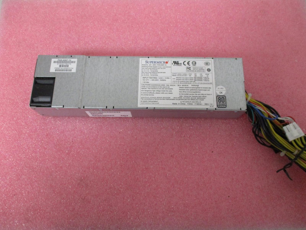 SUPERMICRO PWS-656P-1H 80 PLUS PLATINUM 650W 200-240V SWITCHING POWER SUPPLY