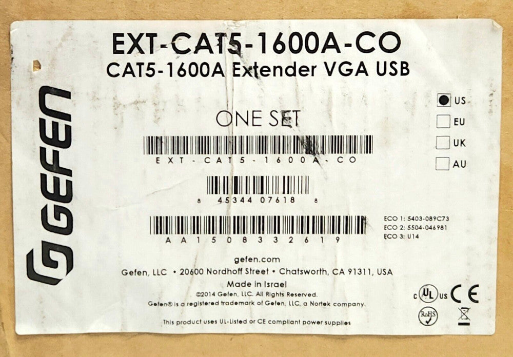 GEFEN EXT CAT5 16000A CO CAT5-16000A Extender VGA USB Audio KVM