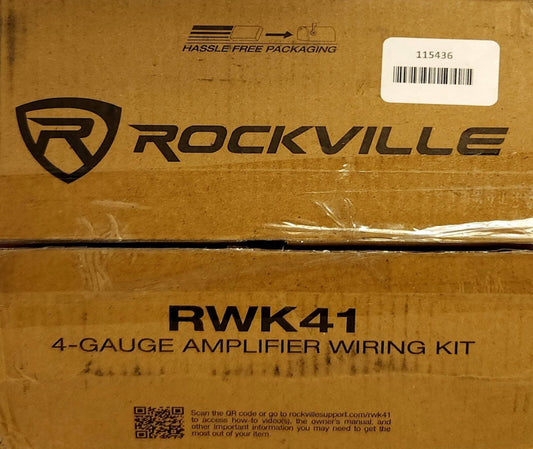 ROCKVILLE RWK41 4-GAUGE Complete Car Audio Stereo Amplifier Wiring Kit