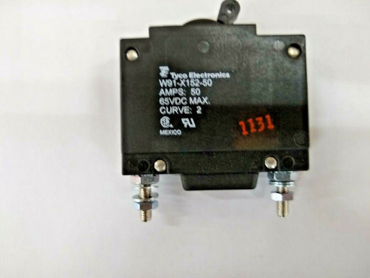 New, AMP/Tyco, W91-X152-50, CIR BRKR MAG-HYDR 50A 65VDC