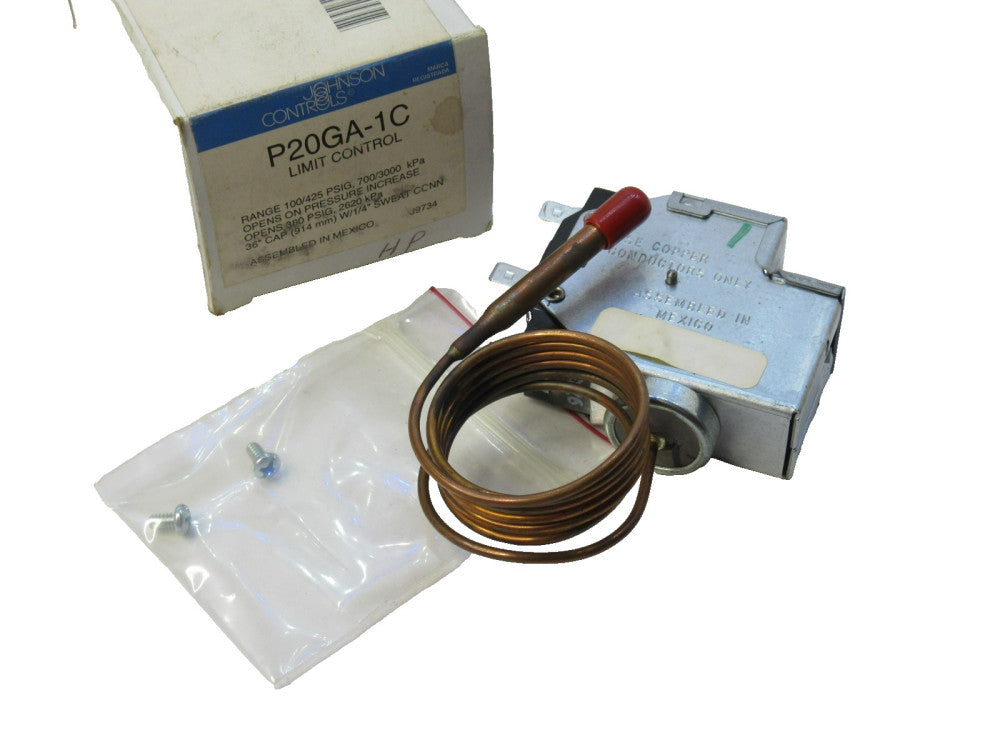Johnson Controls P20GA-1C , P20GA1C Limit Control (New)