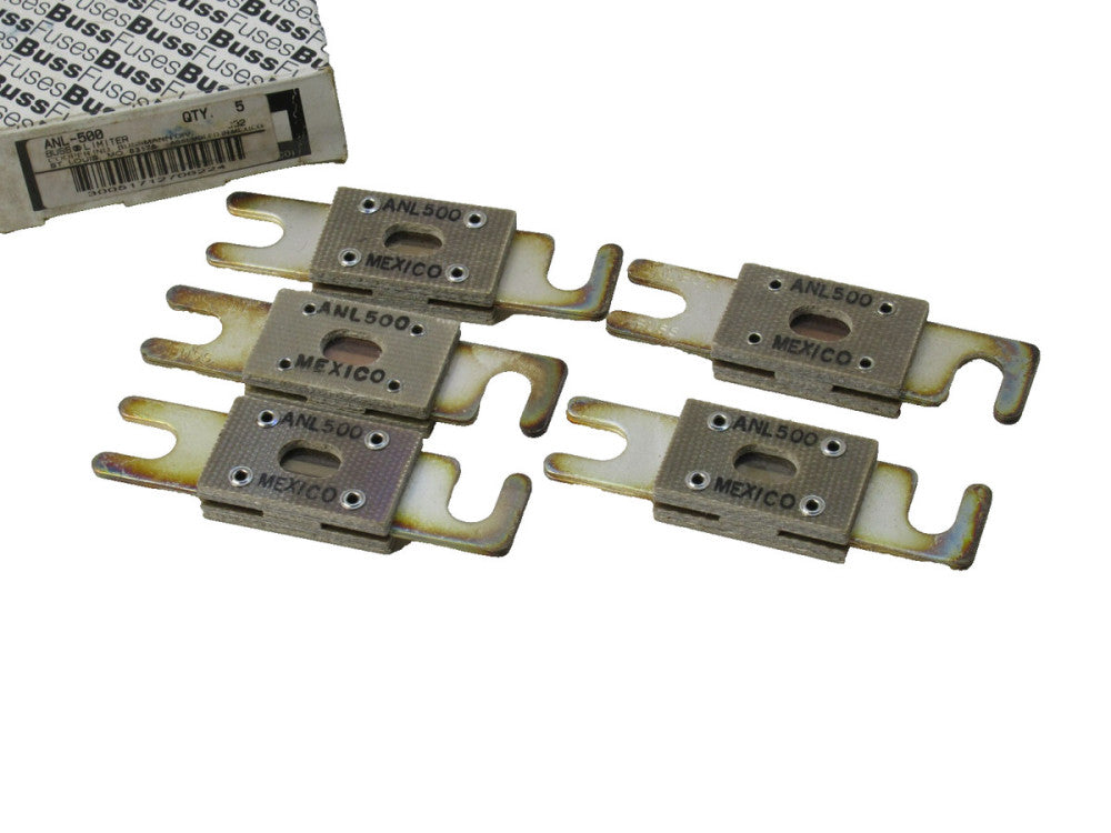 (NEW - Box of 5) BUSS ANL-500 , ANL500 Fuse Limiter