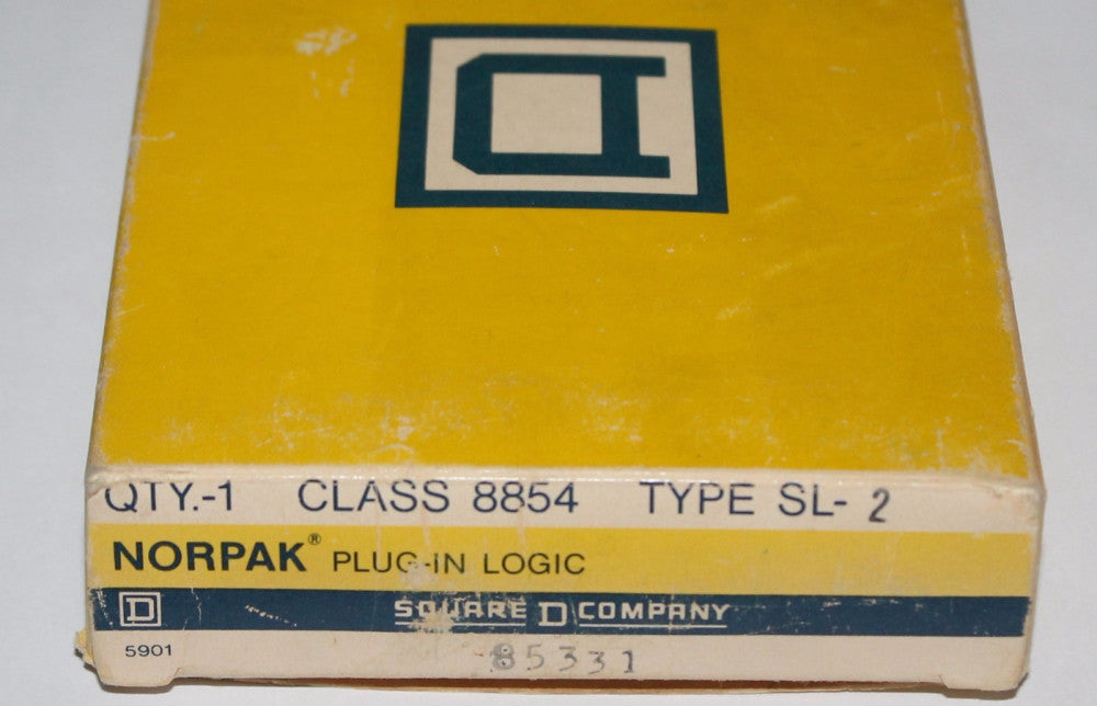  SQUARE D 8854 SL-2 Norpak Plug In Logic Module 8854SL2 4 Input Nor 8 Pack Symax