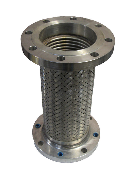 Enlin F316/316L Stainless 8 Bolt Flange Braided Flex Hose Expansion Joint 6 X 18